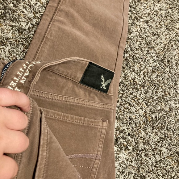 Women American eagle pink purple jegging denim Jean pants 360 super stretch pant - Picture 3 of 10